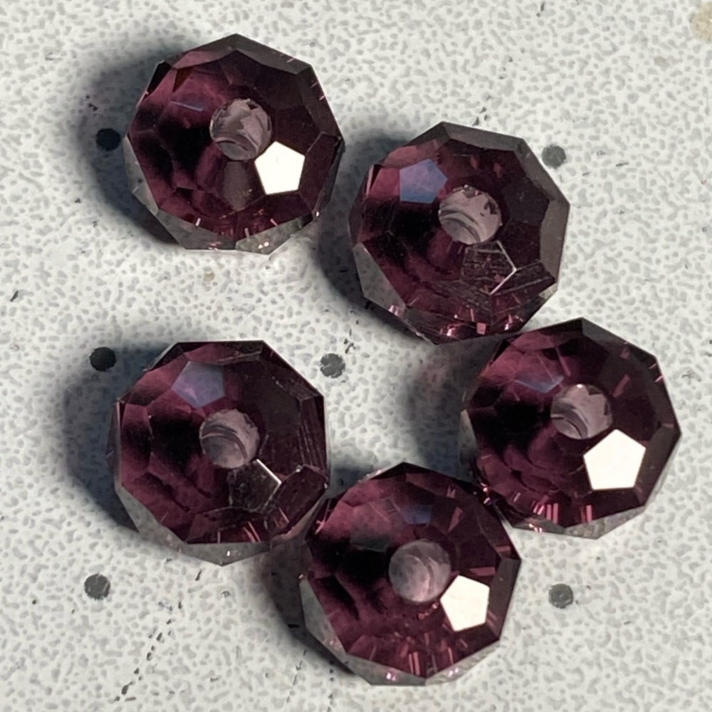 Crystal Beads: 6mm Wheel (50)